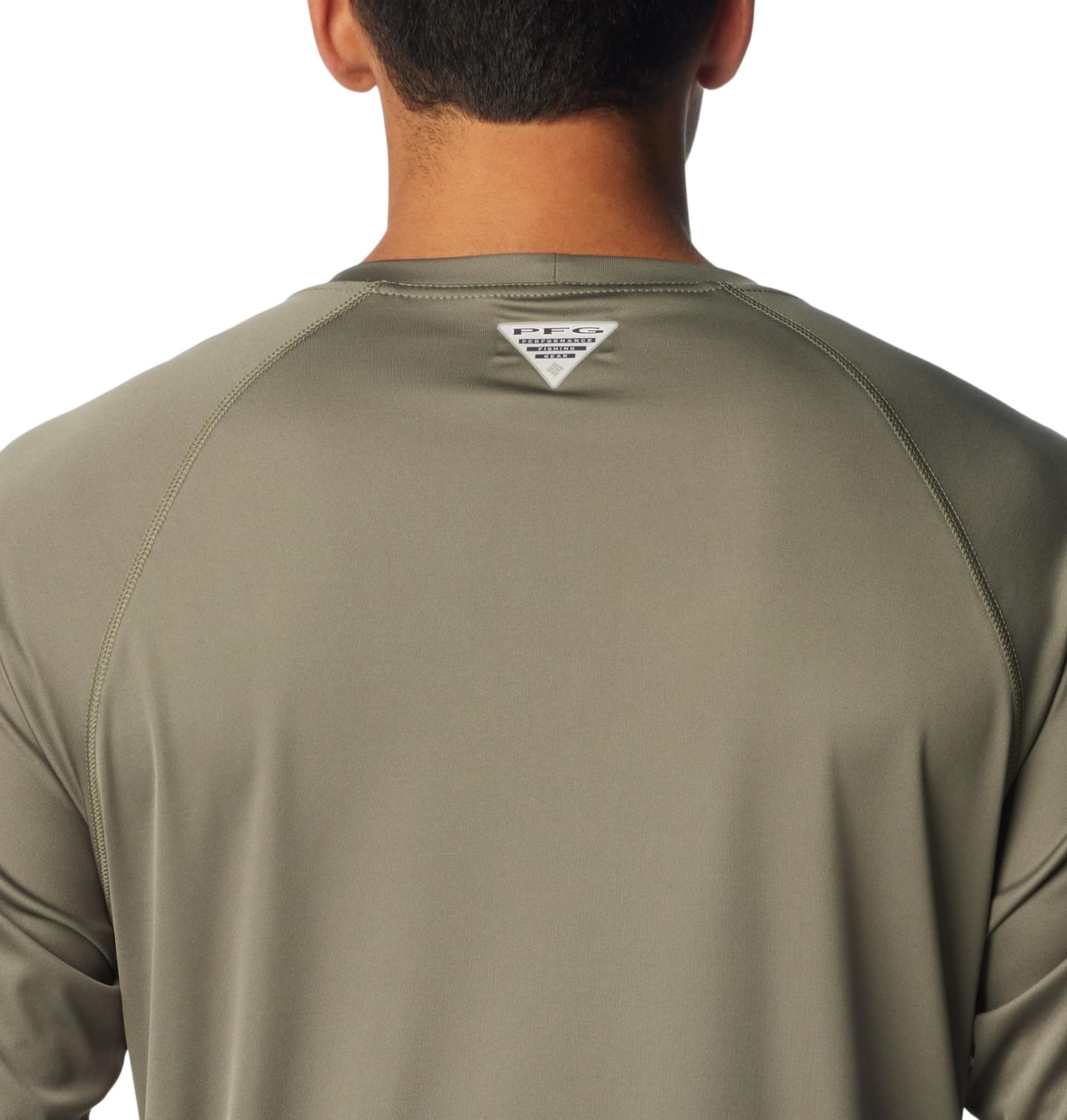 Columbia Men's PFG Terminal Tackle Long Sleeve Fishing Shirt, Cypress/Cool Grey Logo, X-Large