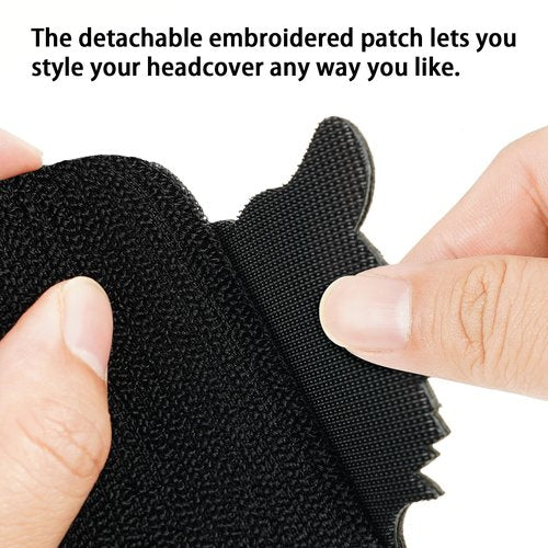 Craftsman Golf Custom Hook-and-Loop Golf Club Fairway Wood Headcover Protector Easy to Attach Patch Black