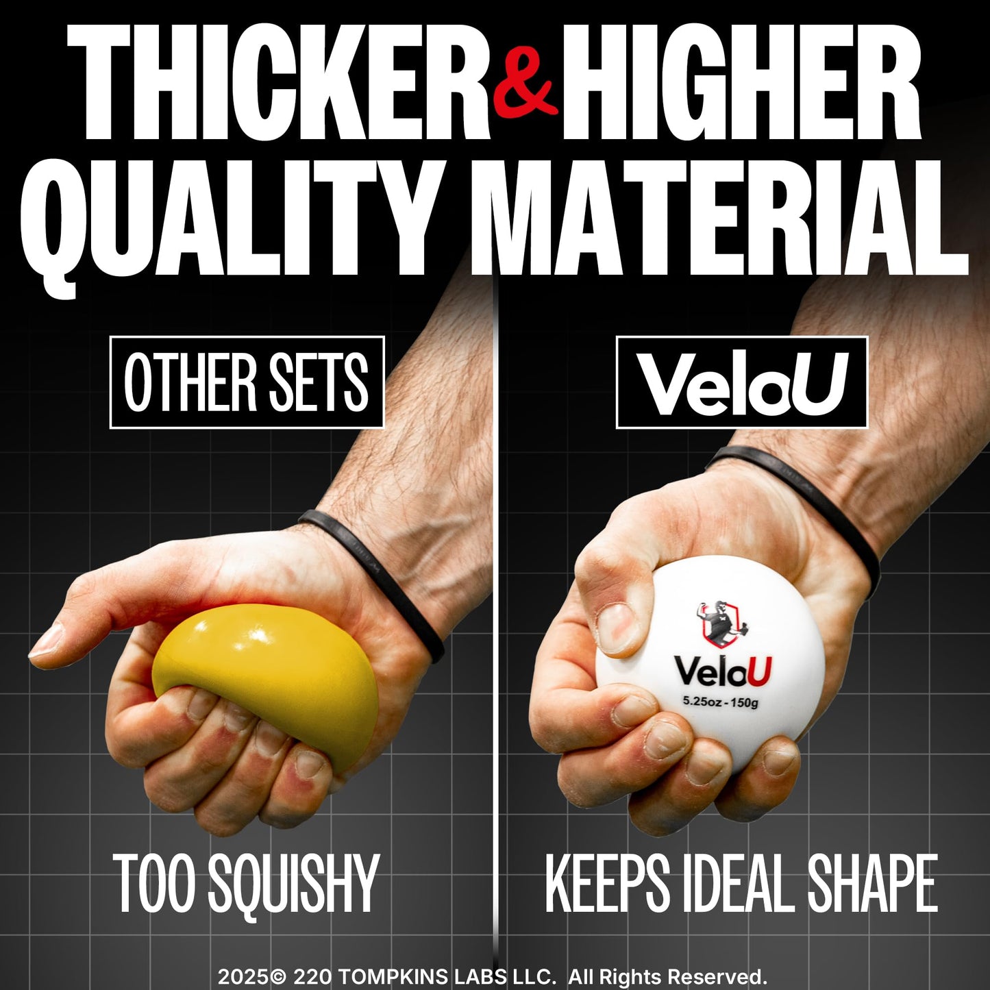 Weighted Baseballs 6 Ball Set: Increase Throwing Velocity & Arm Strength - Withstands 18,000 Throws - Weighted Balls for Pitching & Throwing - Plyo Balls - Ideal Training Tool