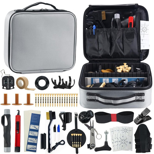 AEORUM Golf Accessories Kit, Golf Gifts for Men & Women, Golf Essentials Tools, 69-Piece Golf Stuff Gear with Oxford Bag, Golf Tees, Golf Club Regripping Kit, Divot Repair Tool,Golf Club Brush