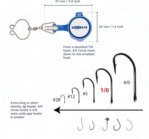 HOOK-EZE Fishing Knot Tying Tool - Effortlessly Tie Fishing Knots | Protect from Fish Hooks | Ideal for Beginners