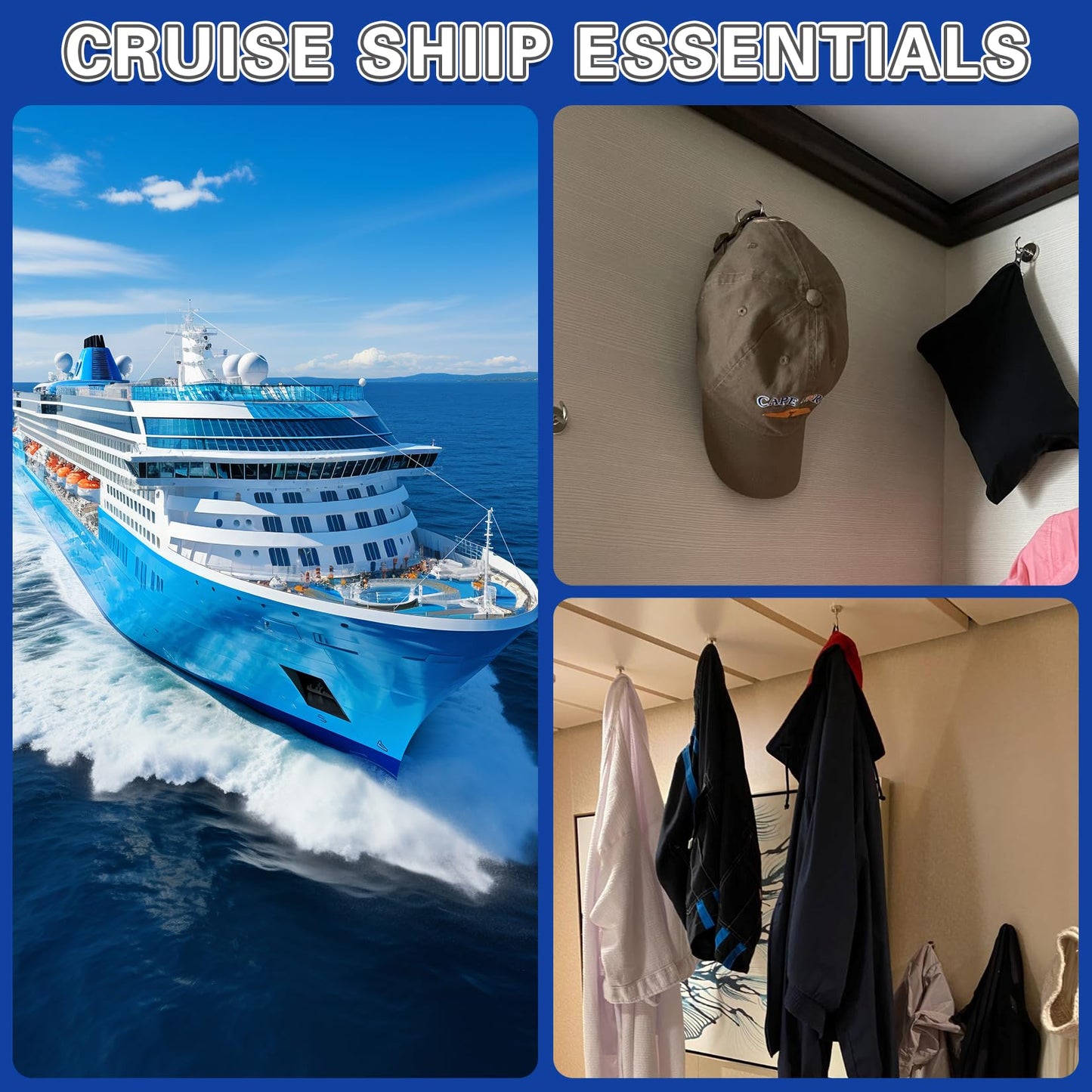 Junarter 20 Pack Magnetic Hooks, 30lbs Magnet Hooks for Cruise Cabins, Strong Magnetic Hooks Heavy Duty, Magnets with Hooks, Metal Magnetic Hook for Hanging, Hook Magnets for Classroom Decor, Grill