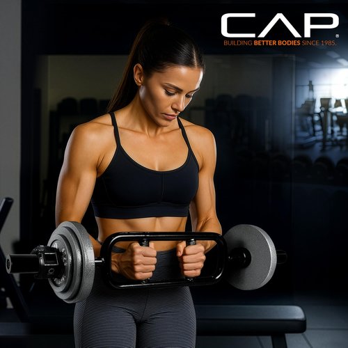CAP Barbell 34" Olympic Triceps Bar, Black (OBIS-34SB)