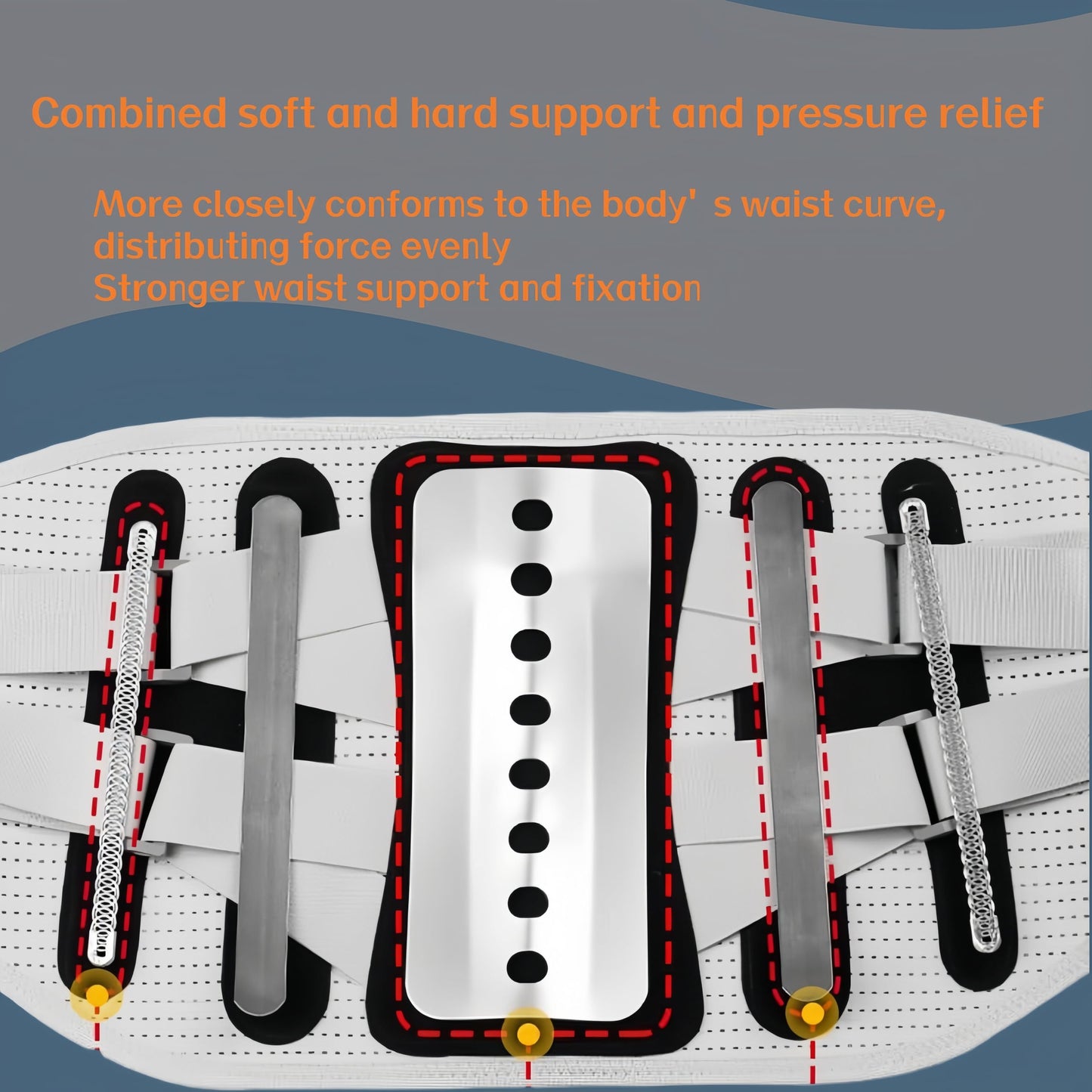 Aylashine Back Brace Lower Back Pain Relief, Lumbar Support Belt with Breathable Pad, Adjustable Back Support Brace for Women & Men - Scoliosis, Sciatica & Herniated Disc Relief L
