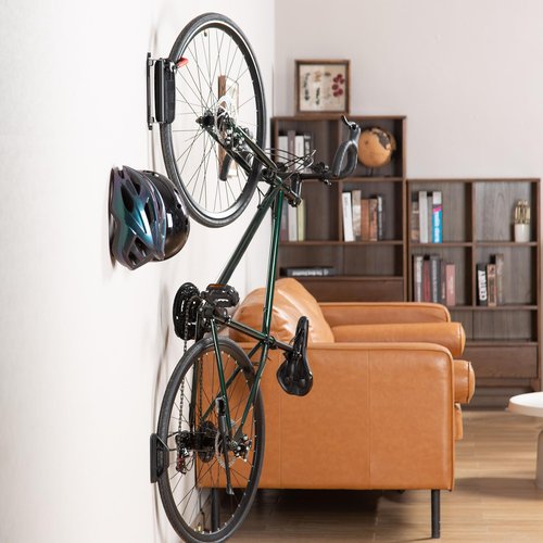 Pure Urban Swivel Bike Wall Mount - Garage Wall Bike Rack, Bicycle Hook Hanger - Space Saving Storage Bike Wall Holder for Home & Garage