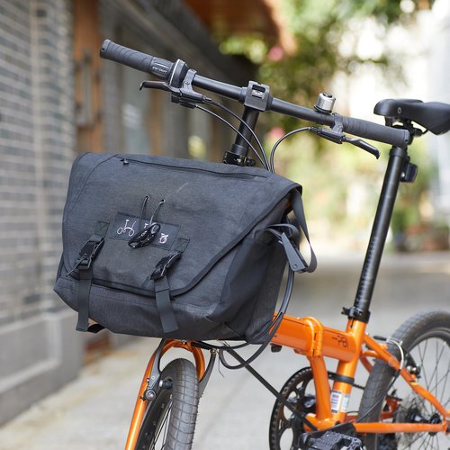CREATOR Brompton Handlebar Bag, with Shoulder Strap Bag for Brompton Folding Bike, Bicycle Frame Bag with Rack for Commuting