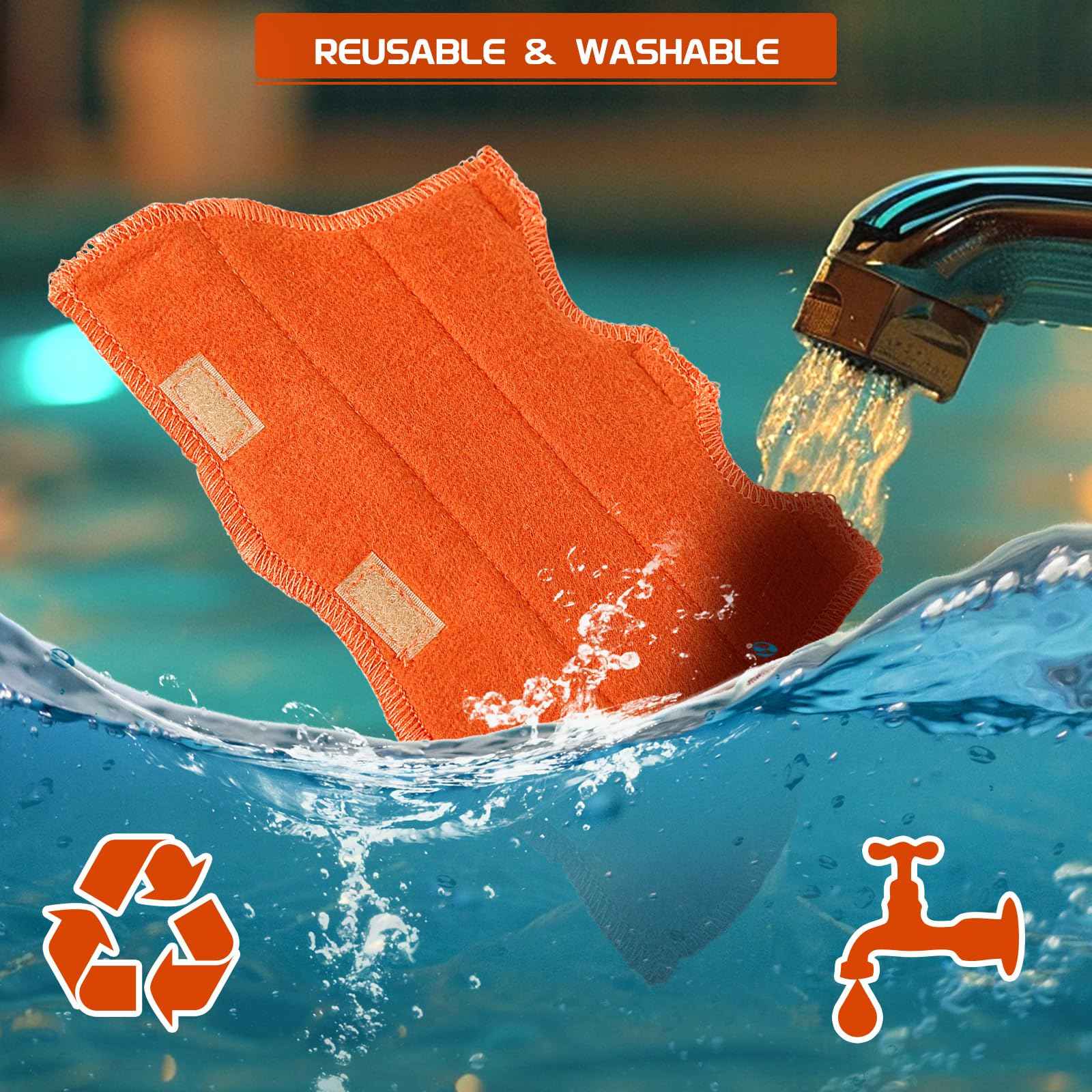 Aolamegs Safe Hard Hat Sweatband- 10PCS Sweat Bands Washable, Hard Hat Liner Replacement, Flame Retardant Cotton Hard Hat Accessories Sweat for Welding Helmet, Construction Hats, Chainsaw Helmet