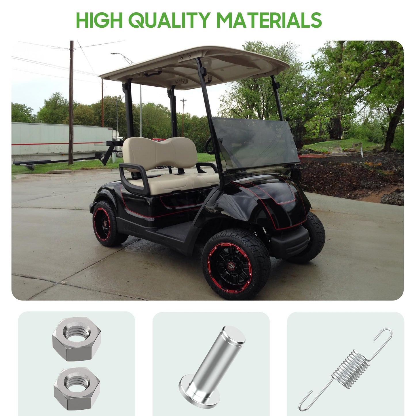 10L0L Golf Cart Brake Pedal Parking Release Kit, Suitable for Yamaha G29 Drivr 2007-2012.5 Golf Cart OEM# JW1-F5659-00 JW1-F7275-00 JW1-F720G-00 JW1-F1128-00