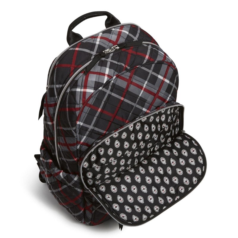 Vera Bradley Women's Performance Twill Campus Backpack, Paris Plaid, One Size