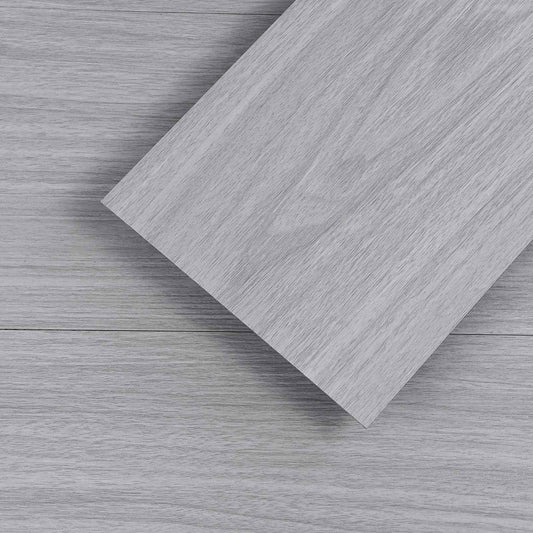 Qianglive Light Grey Peel and Stick Floor Tile 36-Pack 54 Sq.Ft Luxury Thicken Vinyl Wood Plank Self Adhesive Waterproof DIY Flooring for Bedroom Bathroom Living Room