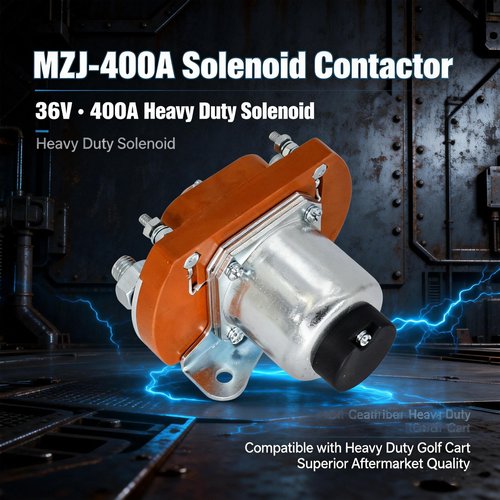 Meckparts MZJ-400A 36V 400A Solenoid Contactor Solenoid Compatible with Heavy Duty Golf Cart