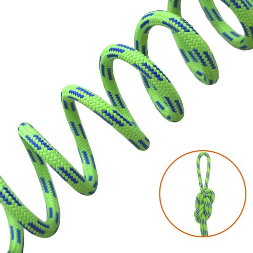 SEAMUS 6mm Prusik Accessory Cord 15M (50ft) Rock Climbing Rope High Tensile Strength Rock Climbing Accessories Cord Double Braid Nylon Cord for Mountain Tree Climbing, Canyoneering,Fire Rescue
