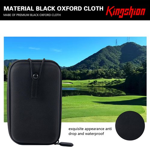 Golf Rangefinder Hard Case, EVA Shockproof Storage Bag with Black Oxford Cloth Exterior, Universal Protective Carry Pouch for Most Golf Laser Rangefinders (Black)