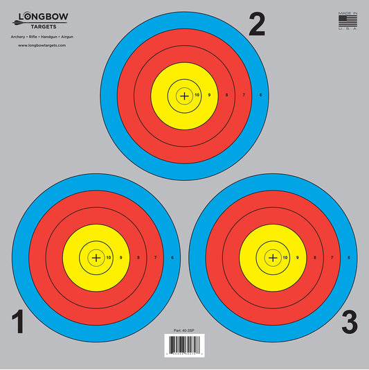 Archery 5 SPOT & 3 SPOT Vegas Targets by Longbow 8, 20, 50 & 200 Packs (3 Spot (20 Pack))