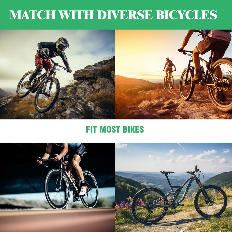 Yauhar 72Pcs 3 Size Bicycle Hub Flanged Axle Nut and Safety Washer Kit with Universal Bike Brake Cable Gear Shifter Cable Wire for Road and MTB Bike