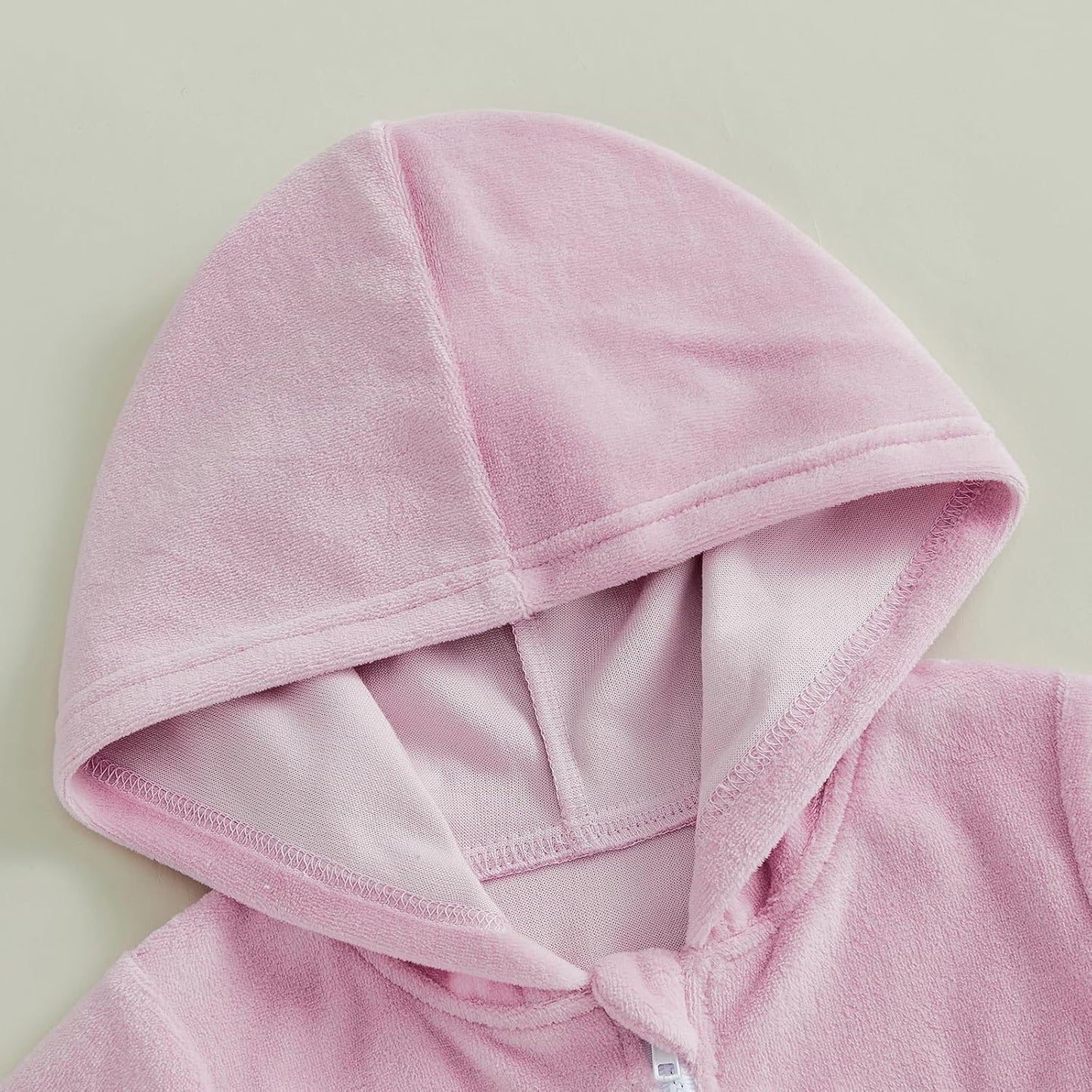 Multitrust Toddler Girls Terry Swim Cover-Up - Ruffled Hooded Bathing Suit in Pink | Elastic Waist