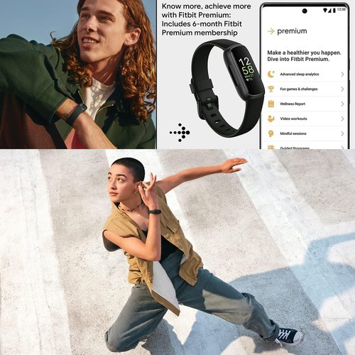 Fitbit Inspire 3 Activity Tracker - Black | Heart Rate, Sleep Tracking & Workout Intensity, Includes Bands & Accessories