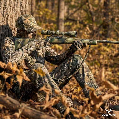 LOOGU Men’s Camo Hunting Shirt - Lightweight Long Sleeve Camouflage Top for Fishing & Hiking