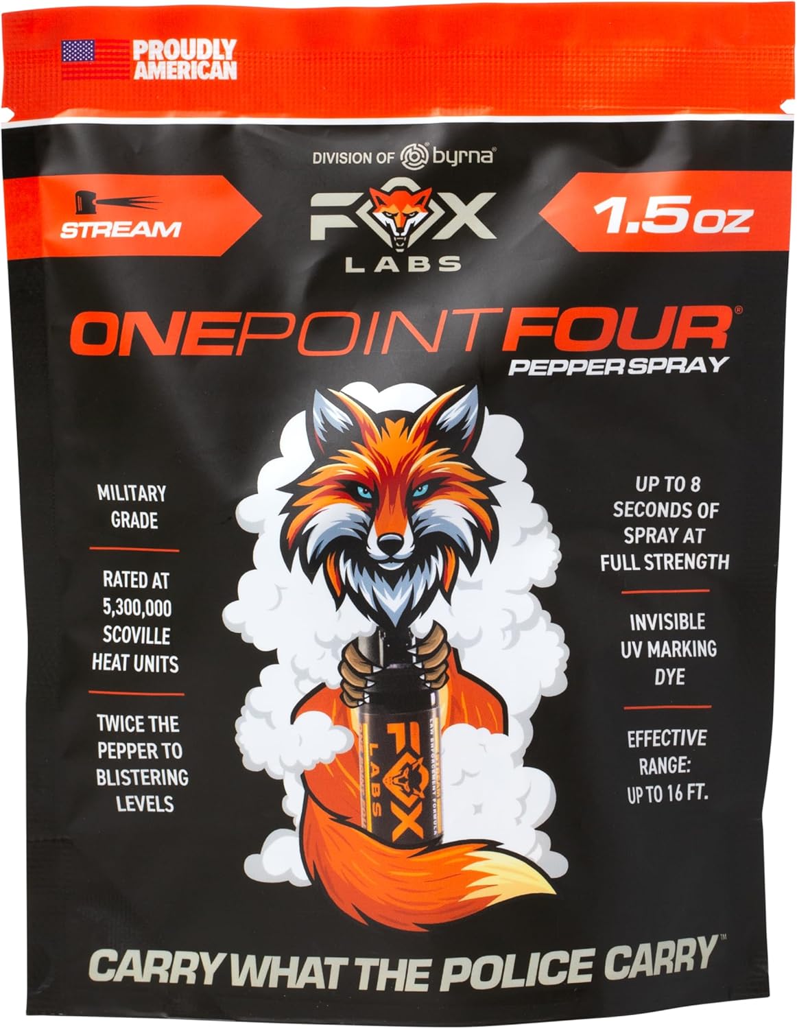 One Point Four Pepper Spray - Double Heat Formula | 1.4% MC, 4% OC Police Strength for Self Defense, 5.3M SHU