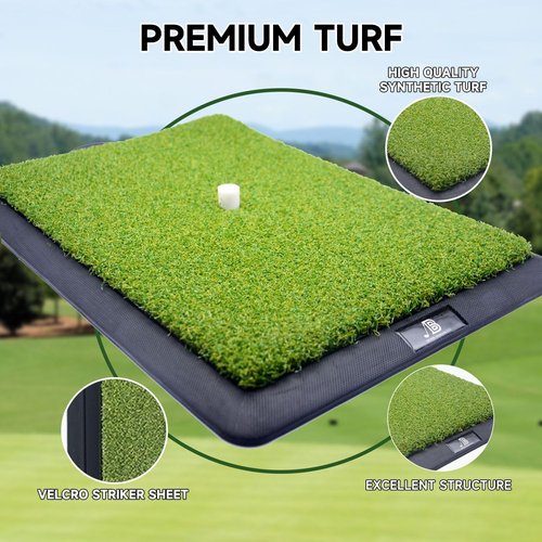 Golf Swing Mat - Golf Practice Mat - Golf Training Mat - Premium Artificial Turf, Swing Path Feedback, Training Mat - Aid for The Beginner to The Advanced Golfer