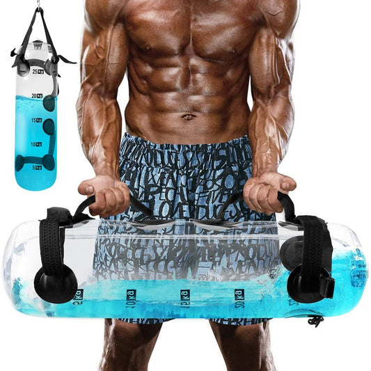Water Weights Aqua Bag - Dual-Purpose Water Punching Bag, Sandbag Alternative for Strength Training, Portable Stability Fitness Equipment for Core and Balance Home Gym - 55 LBS