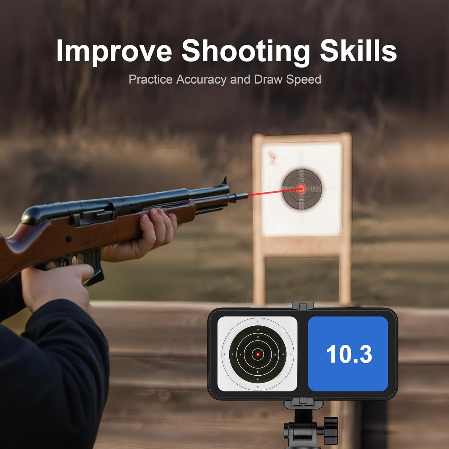 223Rem Laser Training Cartridge - Dry Fire Training System with 3 Batteries for Enhanced Shooting Practice