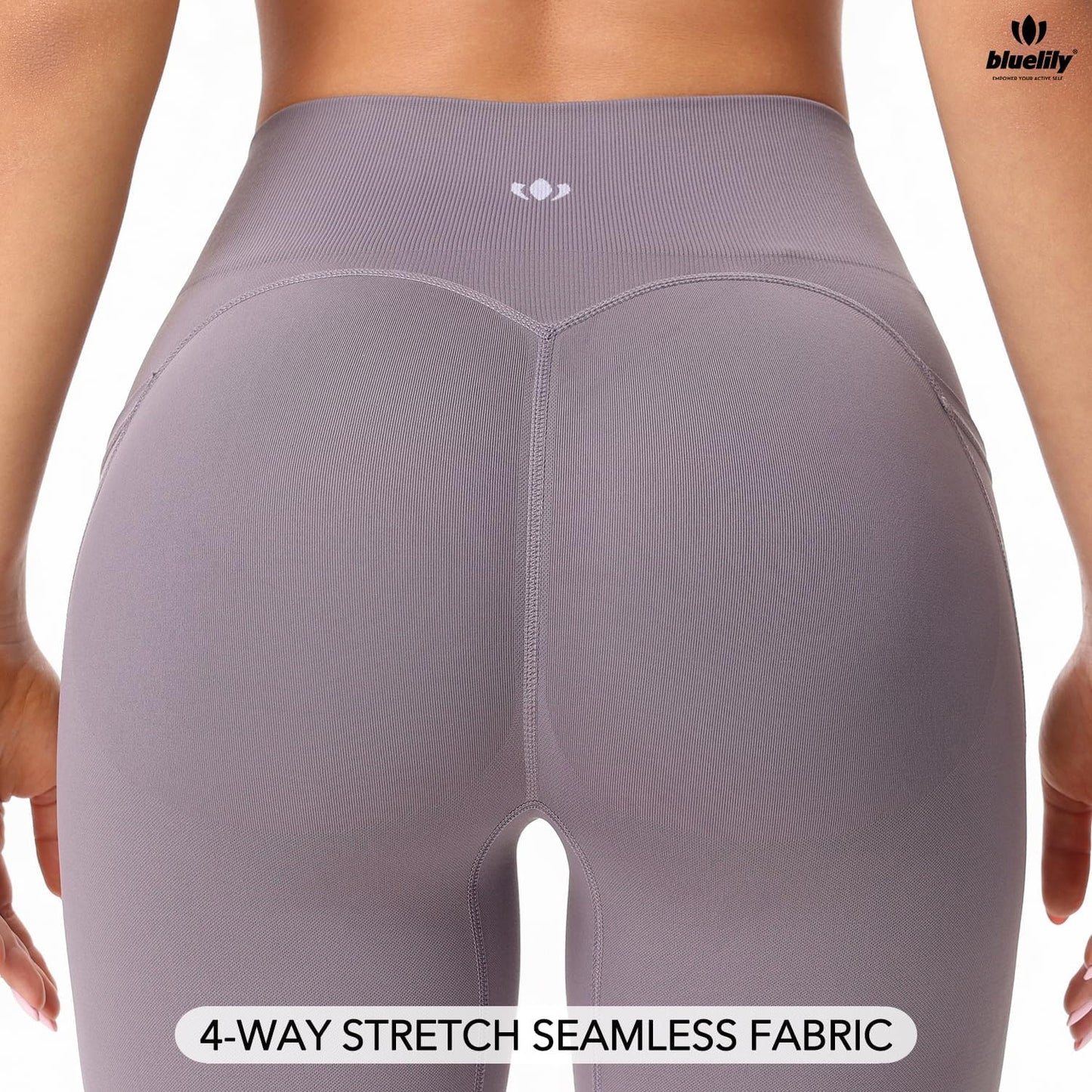 BLUELILY Women's Biker Shorts - 3 Pack High Waisted Tummy Control with Pockets | Seamless Design, 5" & 8" Options