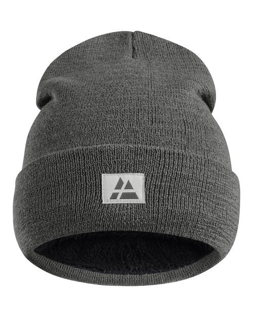 DANISH ENDURANCE Fisherman Beanie, Men&Women, Recycled, Polar Fleece Lining, for Autumn&Winter, Unisex, Dark Grey