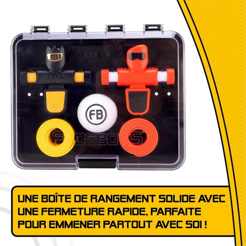Fat Brain Toys Foosbots On The Go - Tabletop Trickshot Game for 2 Players | Soccer Fun for Kids 6+
