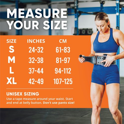 Weight Lifting Belts for Men and Woman - Workout Belt as Mens Weight lifting belt - Premium Leather Weightlifting Belt Comes (Black/Red, Medium)