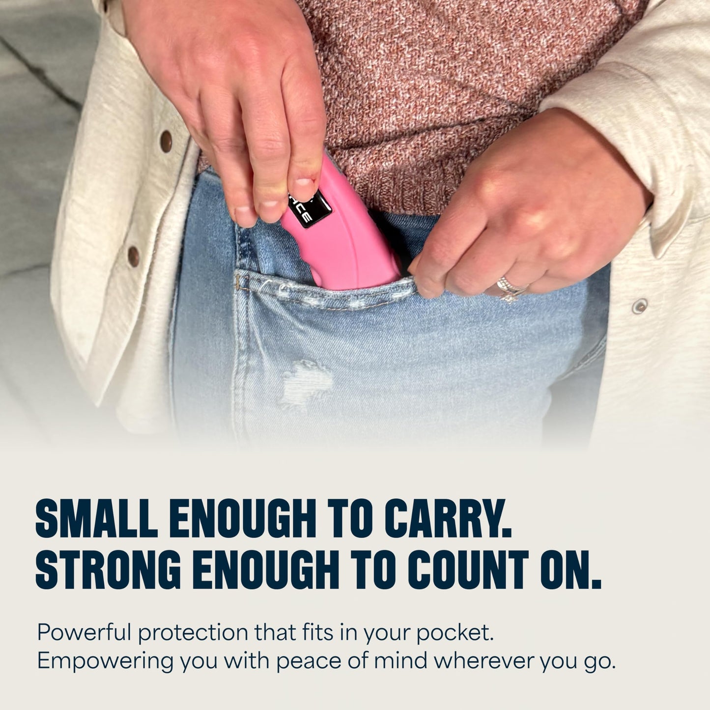 Mace Ergo Stun Gun & Mace Pepper Spray Kit - Rechargeable Stun Gun with Bright LED Light, 12 Feet Range Hard Case Model (0.42 oz) Self Defense Pepper Spray for Women & Men - Pink