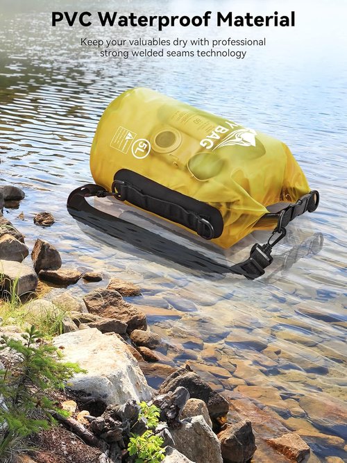 HEETA Waterproof Dry Bag - Lightweight Roll Top Storage for Travel, Swimming & Kayaking | 5L-40L Sizes