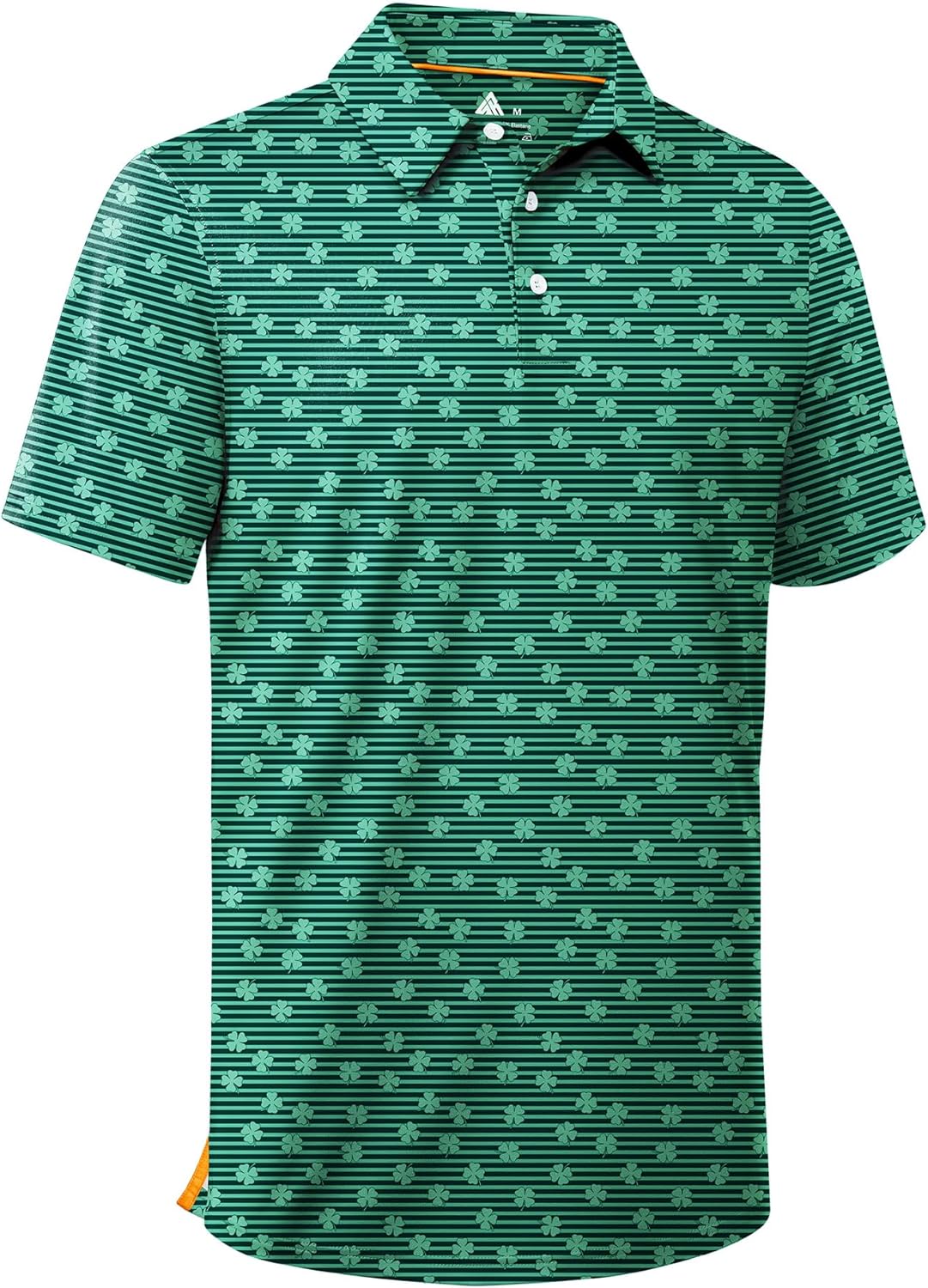 ZITY Men's Golf Polo Shirt - Short Sleeve Striped Design | UPF 50+ Moisture-Wicking Fabric