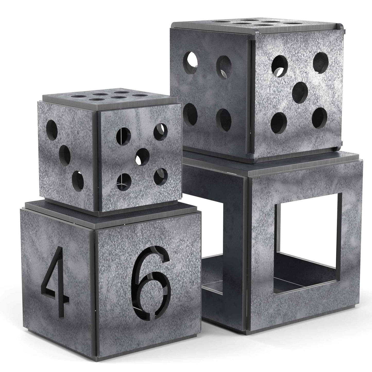 WelderElite Welding Coupons 1/8" Welding Practice Kit 11 Gauge Beginners Welding Mild Steel Sheet Can Be Used to Make 3 Dice and 1 Cube Frame