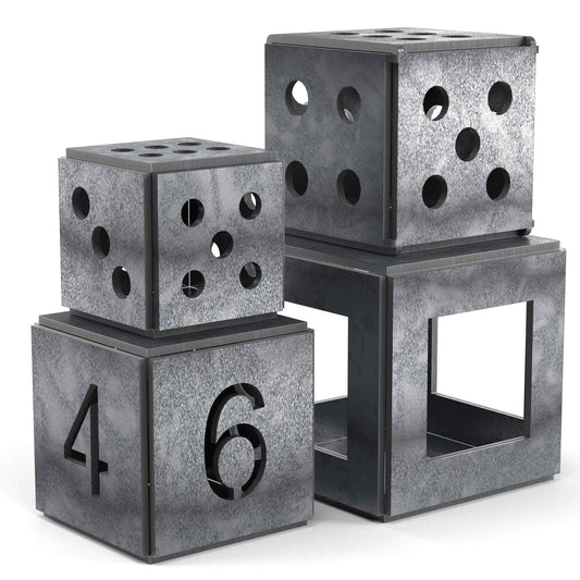 WelderElite Welding Coupons 1/8" Welding Practice Kit 11 Gauge Beginners Welding Mild Steel Sheet Can Be Used to Make 3 Dice and 1 Cube Frame