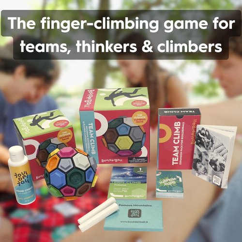 BOULDERBALL Team Climb – Cooperative Team & Skill Game (14+) - Teamwork, Focus & Strategic Thinking - for Teenagers and Adults - Made in Italy