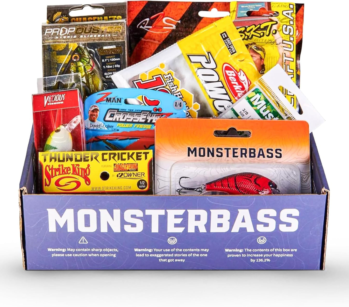MONSTERBASS Fishing Mystery Box | Ultimate Bass Fishing Kit with Top Lures for Smallmouth & Largemouth Bass