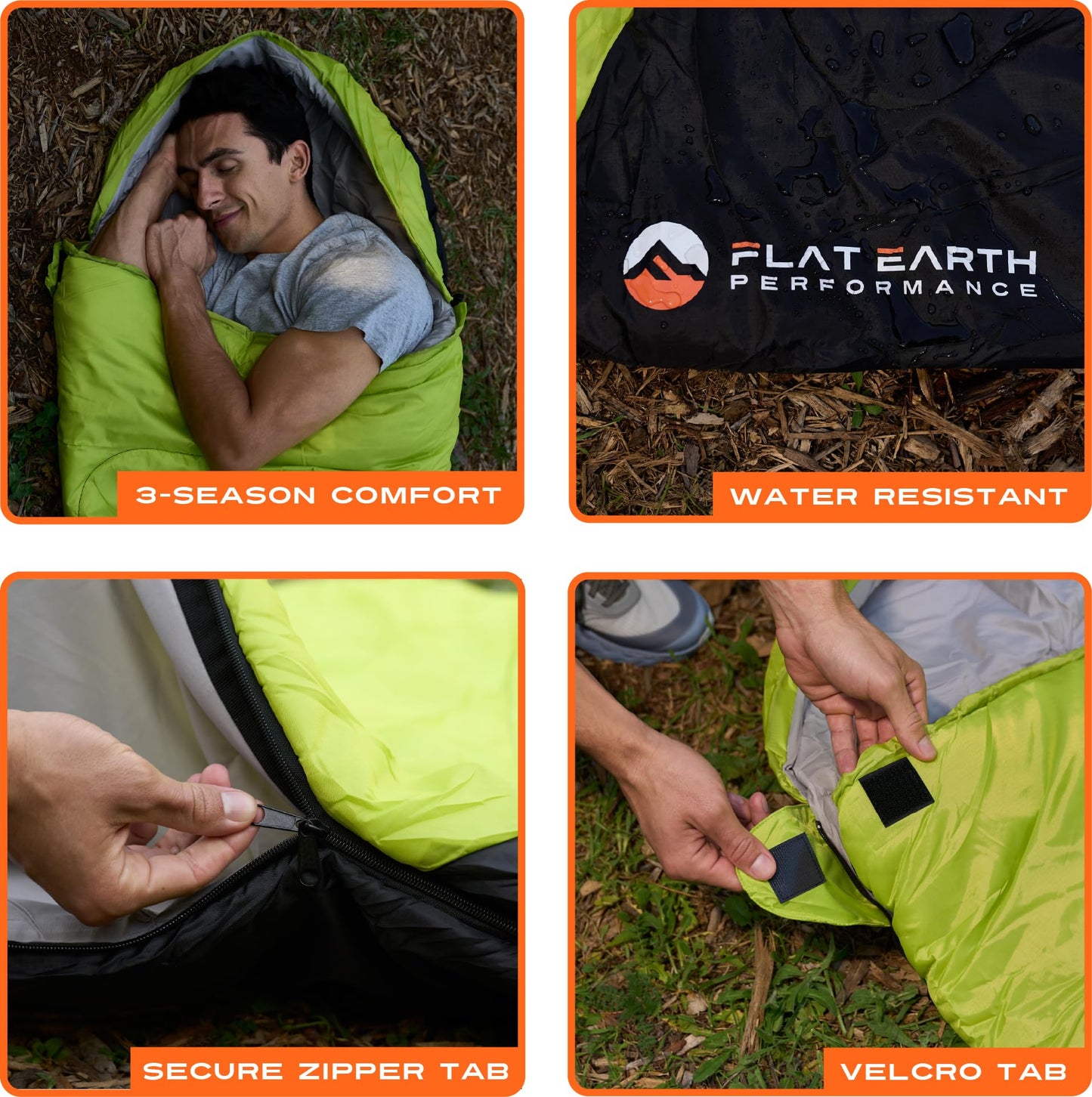 Expedition Backpacking Sleeping Bags for Adults, 32°F, Compression Sack