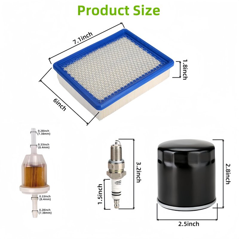 GENOUR Club Car DS Tune Up Kit (1992-Up) - Includes Air Filter 1015426, Oil Filter & 2 Fuel Filters | Compatible with FE290 4-Cycle Engines | Golf Cart Maintenance Kit | OEM Replacement Parts