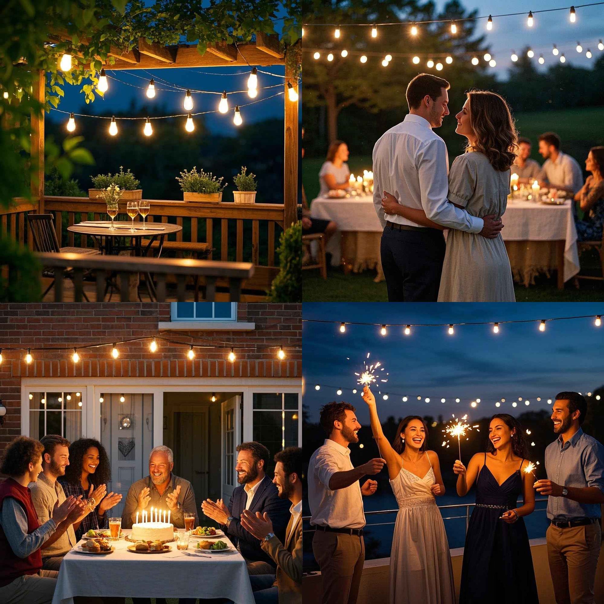 VOLIVO 30 Pack LED S14 Replacement Light Bulbs,1 Watt Shatterproof & Waterproof for Outdoor String Lights, Warm White Edison Vintage Style, Equivalent to 11w Incandescent Bulbs, E26 Medium Screw Base