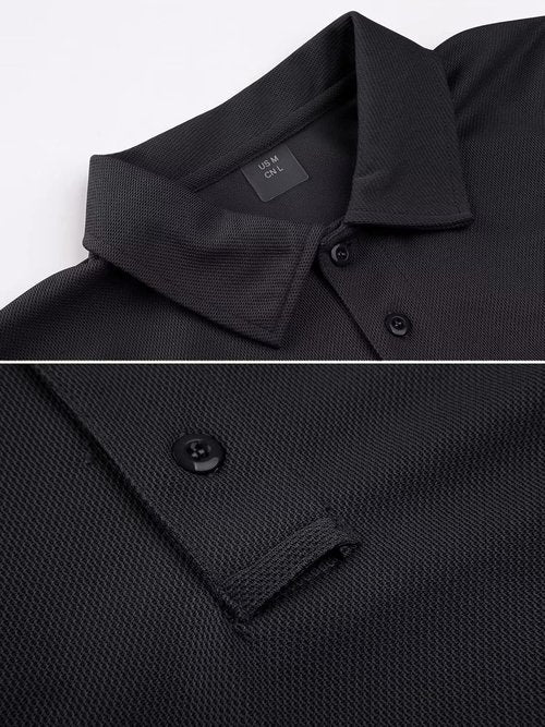 MAGCOMSEN Men's Polo Shirt - Quick Dry Tactical Golf Shirt for Performance | Short Sleeve Pique Jersey
