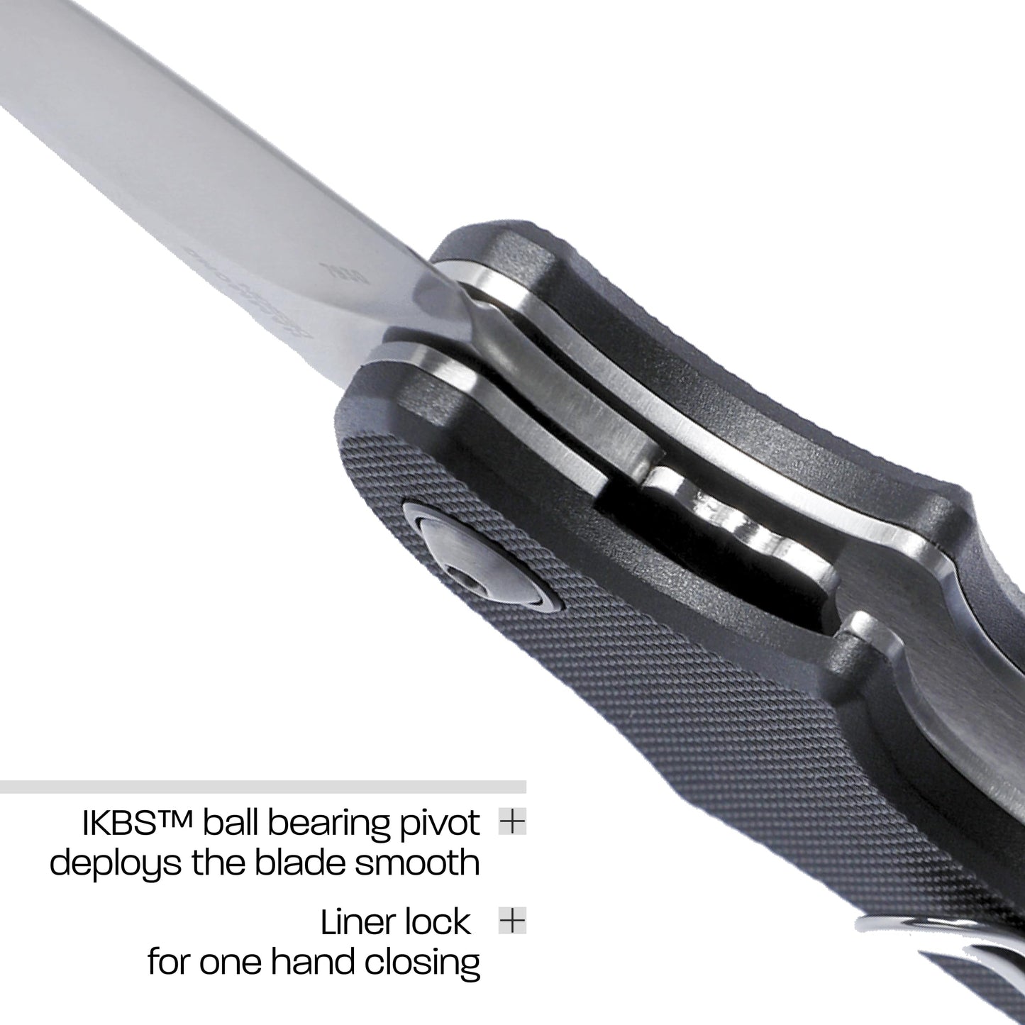 CRKT Orca Everyday Carry Assisted Folding Knife with Liner Lock: D2 Plain Edge Blade, Glass-Reinforced Nylon Handle, Pocket Clip, 7930