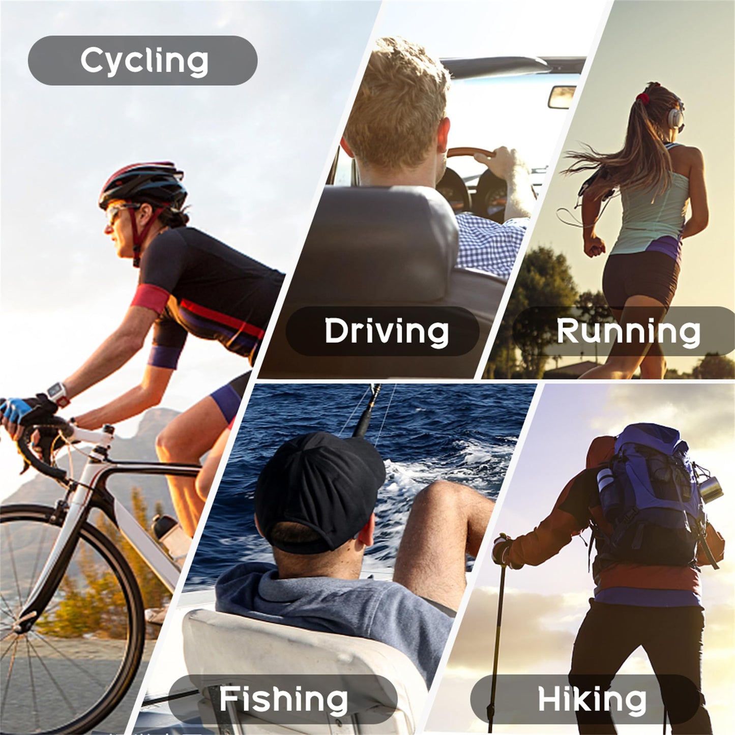 FEISEDY Polarized Sports Sunglasses for Men Women Cycling Running Fishing Tac Glasses UV400 Protection B1125
