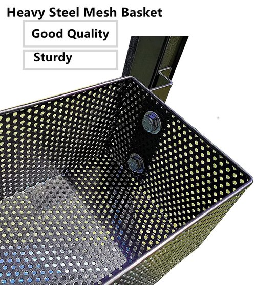 Dr.Acces Golf Cart Compatible Yamaha Front Inner Dash Storage Basket and Rack Fits Yamaha G29 and Drive 2, Heavy Steel Golf Cart Mesh Basket
