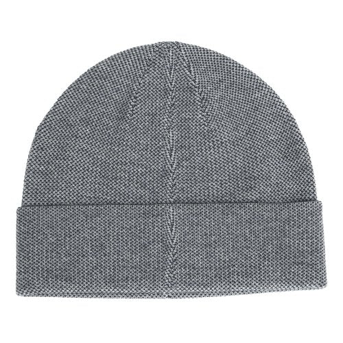 Cole Haan Men's Birdseye Knit Beanie Hat - Soft Warm Winter Cap with Ribbed Edge and Classic Fit for Cold Weather Style Outdoor Wear Travel and Daily Use, Soft Grey, One Size