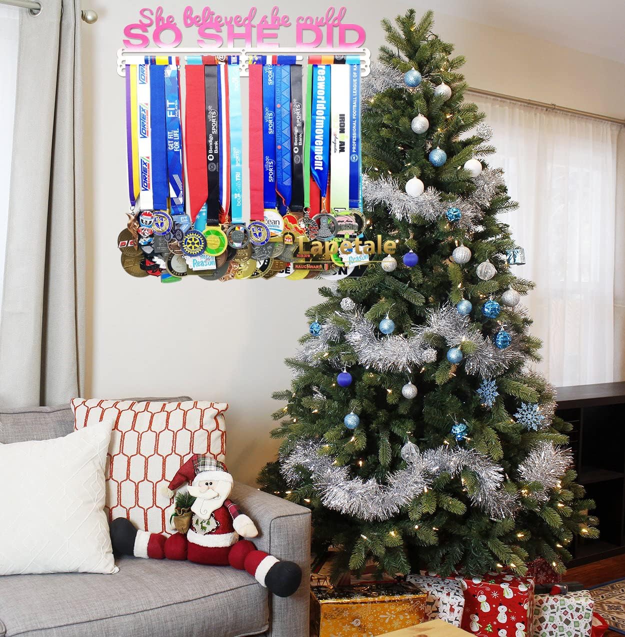 Race Medal Holder - Stylish Wall Hanger for Marathon & Runner Medals | Perfect Gift for Sports Enthusiasts
