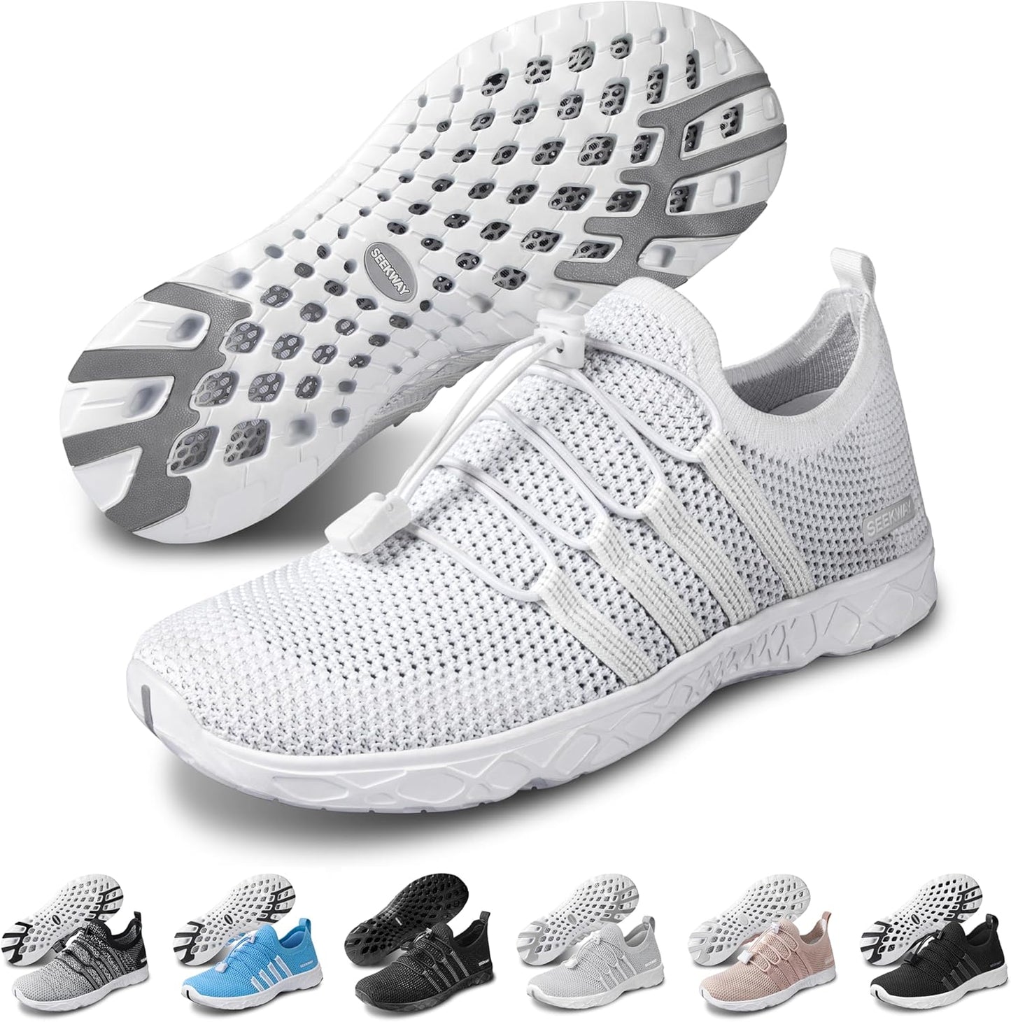 SEEKWAY Water Shoes - Quick Dry Aqua Footwear for Men & Women | Ideal for Beach, Surf & Pool Activities