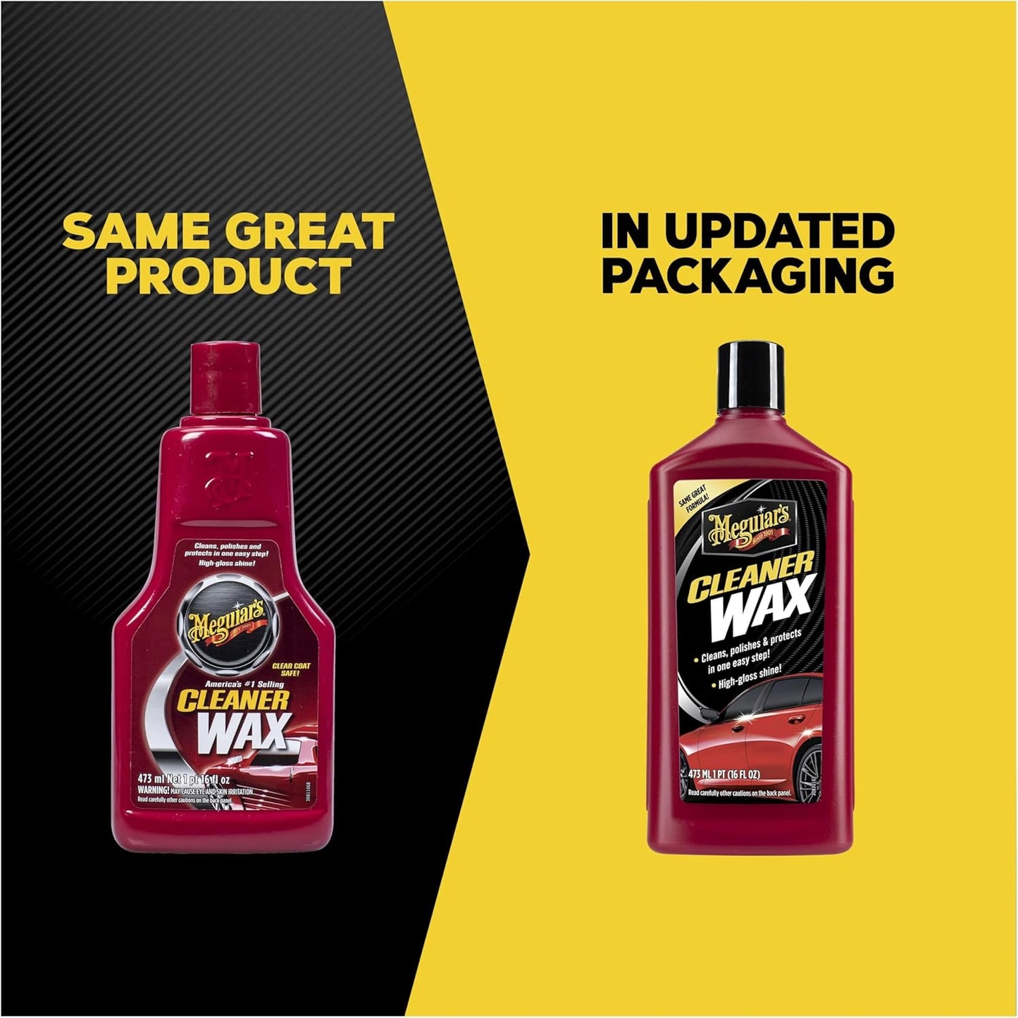 Meguiar’s Cleaner Wax - Liquid Car Wax For DIY Detailers | Cleans, Polishes & Protects - 16 Oz Bottle