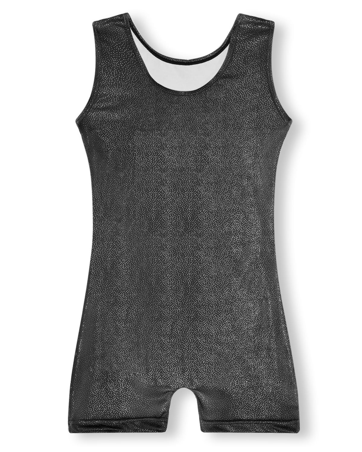 YDMZX Black Leotards for Girls Size 5-6 5T 6T Toddler Kids Gymnastics Tumbling Outfit Clothes Unitards Biketards with Shorts