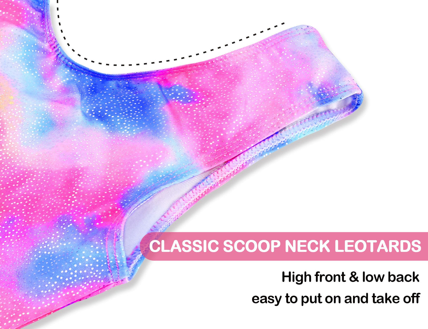 Domusgo Gymnastics Leotards for Girls 5-6 Years Old Blue Rose Sparkly One Piece Tumbling Outfits